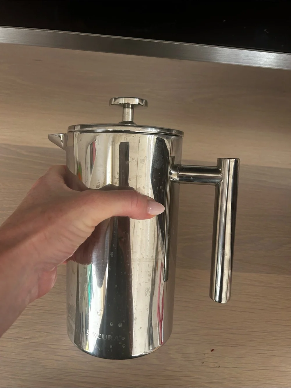 Stainless Steel French Press Coffee Maker - Silver